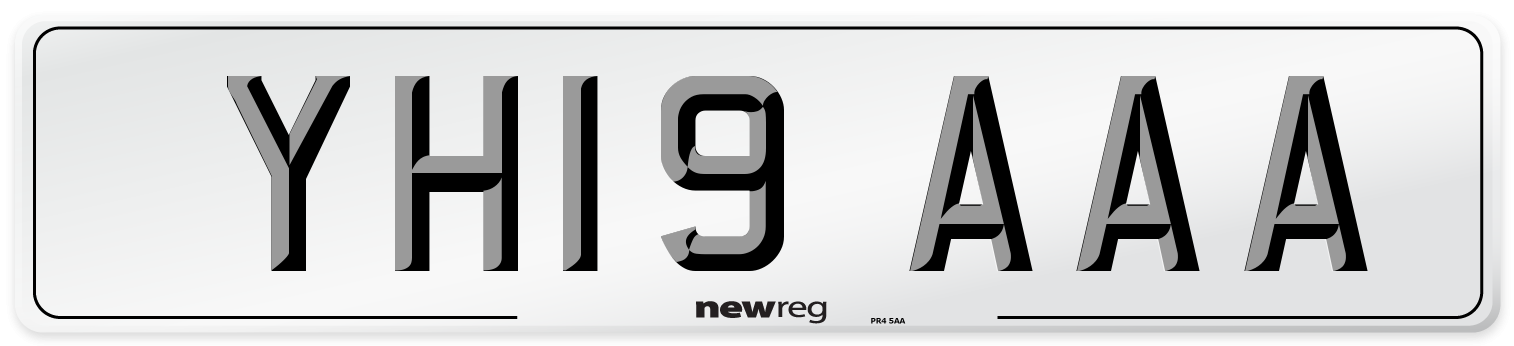 YH19 AAA Number Plate from New Reg